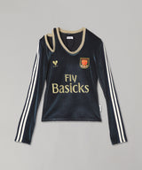 Micro Cut-Out Football Shirt-BASICKS-Forget-me-nots Online Store