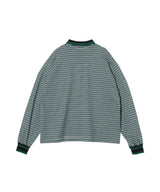 90S Stripe Polo Shirt-BASICKS-Forget-me-nots Online Store