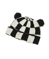 Checkered Flag Bear Beanie-BASICKS-Forget-me-nots Online Store