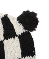 Checkered Flag Bear Beanie-BASICKS-Forget-me-nots Online Store