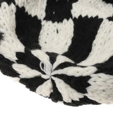 Checkered Flag Bear Beanie-BASICKS-Forget-me-nots Online Store