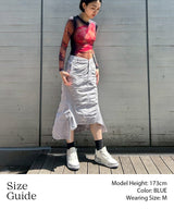 Pigment Dye Skirt-Forget-me-nots-Forget-me-nots Online Store