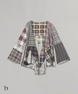 Flannel Shirt -> Cache Coeur Blouse-Needles-Forget-me-nots Online Store