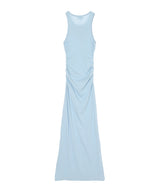 Soft Cotton Rib Tank Top Long Dress-GANNI-Forget-me-nots Online Store