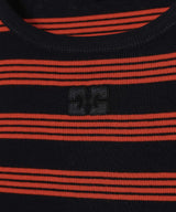 Soft Cotton Rib Striped Tank Top-GANNI-Forget-me-nots Online Store