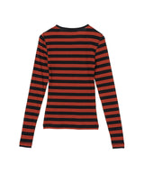 Soft Cotton Rib Striped Long Sleeve-GANNI-Forget-me-nots Online Store