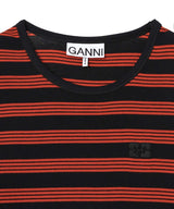 Soft Cotton Rib Striped Long Sleeve-GANNI-Forget-me-nots Online Store