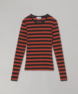 Soft Cotton Rib Striped Long Sleeve-GANNI-Forget-me-nots Online Store