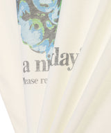 Basic Cotton Jersey Grapes Relaxed T-Shirt-GANNI-Forget-me-nots Online Store