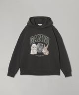 Isoli Oversize Animals Crop Hoodie-GANNI-Forget-me-nots Online Store
