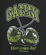 Isoli Cherries Oversized Hoodie-GANNI-Forget-me-nots Online Store