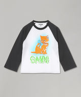 Basic Cotton Jersey Kitty Baby Fitted T-Shirt-GANNI-Forget-me-nots Online Store