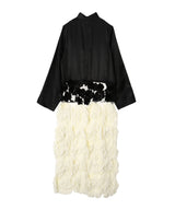 Frill Embroidery Dress-TOGA-Forget-me-nots Online Store