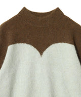 Bicolor Knit Pullover-TOGA-Forget-me-nots Online Store