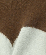 Bicolor Knit Pullover-TOGA-Forget-me-nots Online Store