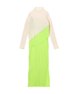 Spiral Wave Long Sleeve Dress High Neck Type-kotohayokozawa-Forget-me-nots Online Store