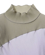 Spiral Wave Long Sleeve Top High Neck Type-kotohayokozawa-Forget-me-nots Online Store