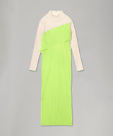 Spiral Wave Long Sleeve Dress High Neck Type-kotohayokozawa-Forget-me-nots Online Store