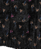Long Point Collar Jacket - Cut Jacquard Flower