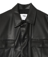 Leather Shirt Blouson-TOGA PULLA-Forget-me-nots Online Store