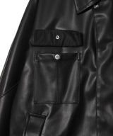 Leather Shirt Blouson-TOGA PULLA-Forget-me-nots Online Store