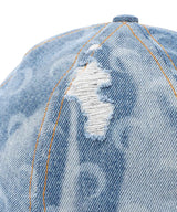 Moon Denim Baseball Cap-Marine Serre-Forget-me-nots Online Store