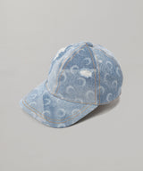 Moon Denim Baseball Cap-Marine Serre-Forget-me-nots Online Store