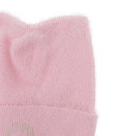 Cat Ears Knit Fluffy Beanie-Marine Serre-Forget-me-nots Online Store