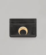 Smooth Leather Moon Charm Card