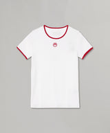 Moon Logo Bicolor Jersey Ss T-Shirt-Marine Serre-Forget-me-nots Online Store