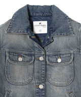 Signature Denim Trucker Jacket-courrèges-Forget-me-nots Online Store