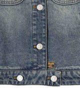Signature Denim Trucker Jacket-courrèges-Forget-me-nots Online Store