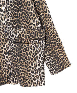 Printed Canvas Midi Jacket-GANNI-Forget-me-nots Online Store