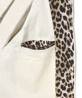 Printed Canvas Midi Jacket-GANNI-Forget-me-nots Online Store