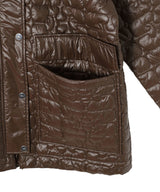 Shiny Quilt Midi Jacket-GANNI-Forget-me-nots Online Store