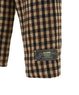 Check Wool Mix Oversized Blazer-GANNI-Forget-me-nots Online Store