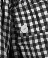 Crinkled Taffeta Check Mini Bubble Skirt-GANNI-Forget-me-nots Online Store