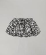Crinkled Taffeta Check Mini Bubble Skirt-GANNI-Forget-me-nots Online Store