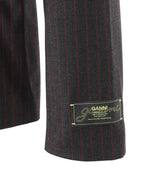 Stretch Stripe Blazer-GANNI-Forget-me-nots Online Store