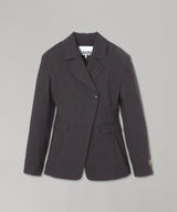 Stretch Stripe Blazer-GANNI-Forget-me-nots Online Store