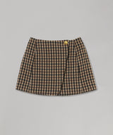 Check Wool Mix Skirt-GANNI-Forget-me-nots Online Store