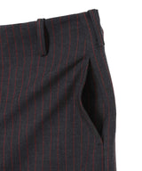 Stretch Stripe Tailoring Capri Pants-GANNI-Forget-me-nots Online Store