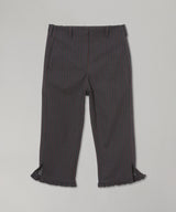 Stretch Stripe Tailoring Capri Pants-GANNI-Forget-me-nots Online Store
