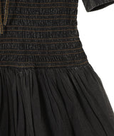 Garment Dyed Cotton Mini Smock Bubble Dress-GANNI-Forget-me-nots Online Store