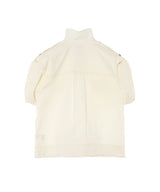 Stretch Cotton Cowl Neck Blouse-GANNI-Forget-me-nots Online Store