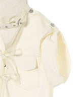 Stretch Cotton Cowl Neck Blouse-GANNI-Forget-me-nots Online Store