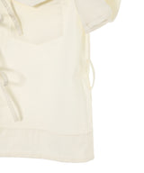 Stretch Cotton Cowl Neck Blouse-GANNI-Forget-me-nots Online Store