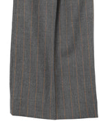 Brushed Wool Stripe Mid Waist Pants-GANNI-Forget-me-nots Online Store