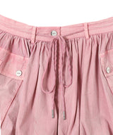 Washed Stretch Cotton Mini Bubble Skirt-GANNI-Forget-me-nots Online Store