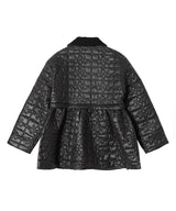 Shiny Quilt Midi Jacket W. Flare-GANNI-Forget-me-nots Online Store